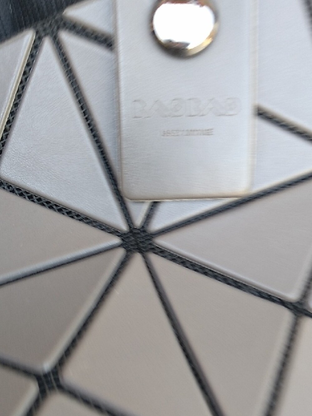 Issey Miyake Geometric Tote in Matte Gray - Picture 4 of 15